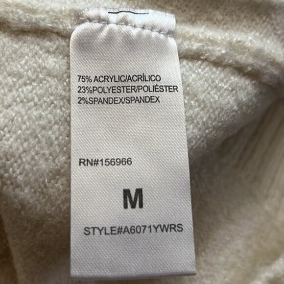 Artisan Crafted Cream Floral Embroidered Bell Sleeve Crewneck Pullover Sweater - Picture 7 of 8